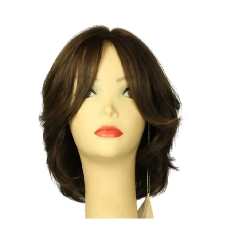 Freeda Wigs Medium Brown Olivia 2000 With Highlights Multi-Directional Skin Top